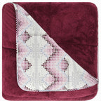 Luxus Wellsoft Bettdecke & Kissenbezug Set – Doppelseitige Ganzjahres, Bordeaux