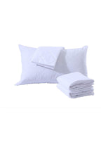 Gesteppter Kissenschoner aus 100% Baumwolle, Weiß, 50x70 cm (2er-Set)