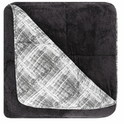 Luxus Wellsoft Bettdecke & Kissenbezug Set – Doppelseitige Ganzjahres, Schwarz