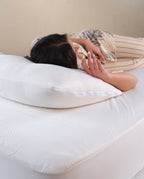 Gesteppter Matratzenschoner aus Mikrofaser mit 3D-Blumenmuster – Wasserdicht & Atmungsaktiv – Weiß