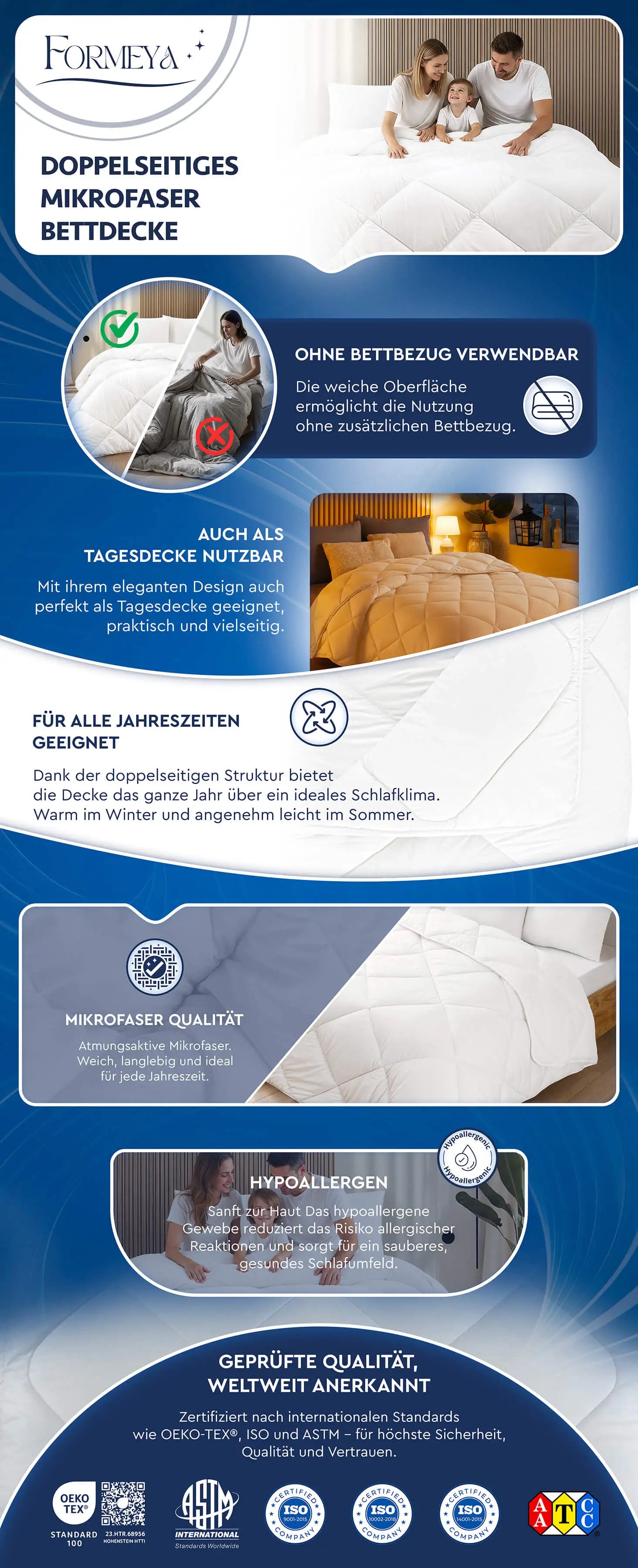 4-Jahreszeiten Steppdecke