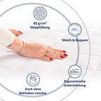 Gesteppter Fitted Matratzenschoner aus Mikrofaser – Wasserdicht & Atmungsaktiv – Weiß