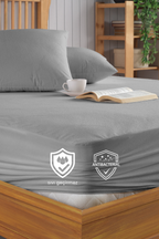 Wasserdichter Matratzenschoner für Matratzen aus Mikrofaser – Pamukkale Powder, Grau