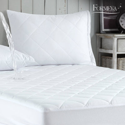 Gesteppter Fitted Matratzenschoner aus Mikrofaser – Wasserdicht & Atmungsaktiv – Weiß