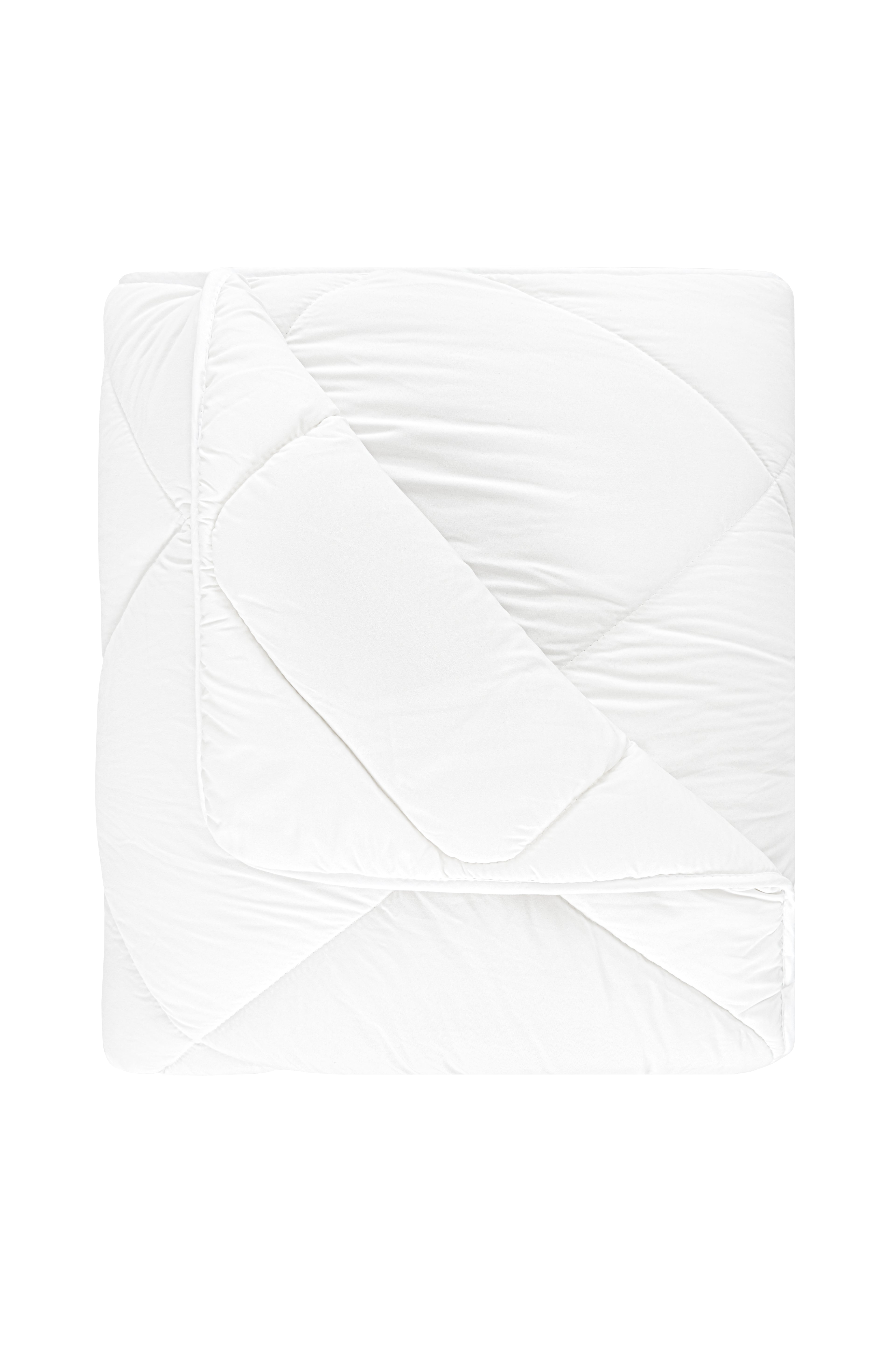 4-Jahreszeiten Mikrofaser Steppdecke – Doppelseitig, Hypoallergen, Weiß