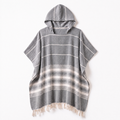 Badeponcho für Erwachsene aus 100% Baumwoll-Pestemal in Grau