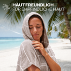 Badeponcho für Erwachsene aus 100% Baumwoll-Pestemal in Braun