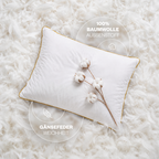 Climate Nano-Gel-Hotelkissen 50×70 cm mit Baumwolle | Gold-Paspel | 2er Set
