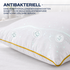 Climate Nano-Gel-Hotelkissen 50×70 cm mit Baumwolle | Gold-Paspel | 2er Set