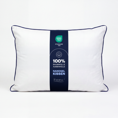 Climate Nano-Gel-Hotelkissen 50x70 cm mit Baumwollbezug, allergikerfreundlich