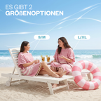 Badeponcho für Erwachsene aus 100% Baumwoll-Pestemal in Rosa