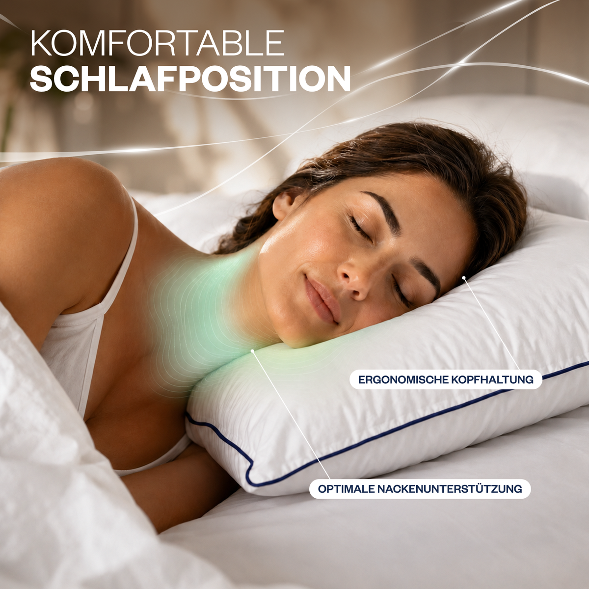 Climate Nano-Gel-Hotelkissen 50×70 cm mit Baumwolle | 2er Set