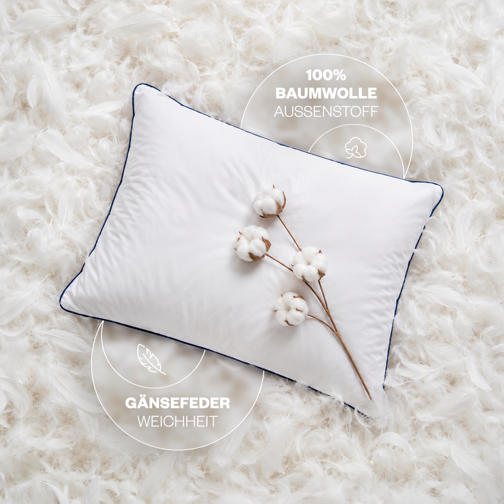 Climate Nano-Gel-Hotelkissen 50×70 cm mit Baumwolle | 2er Set