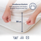 Wasserdichter Matratzenschoner für Matratzen aus Mikrofaser – Pamukkale Powder, Rosa