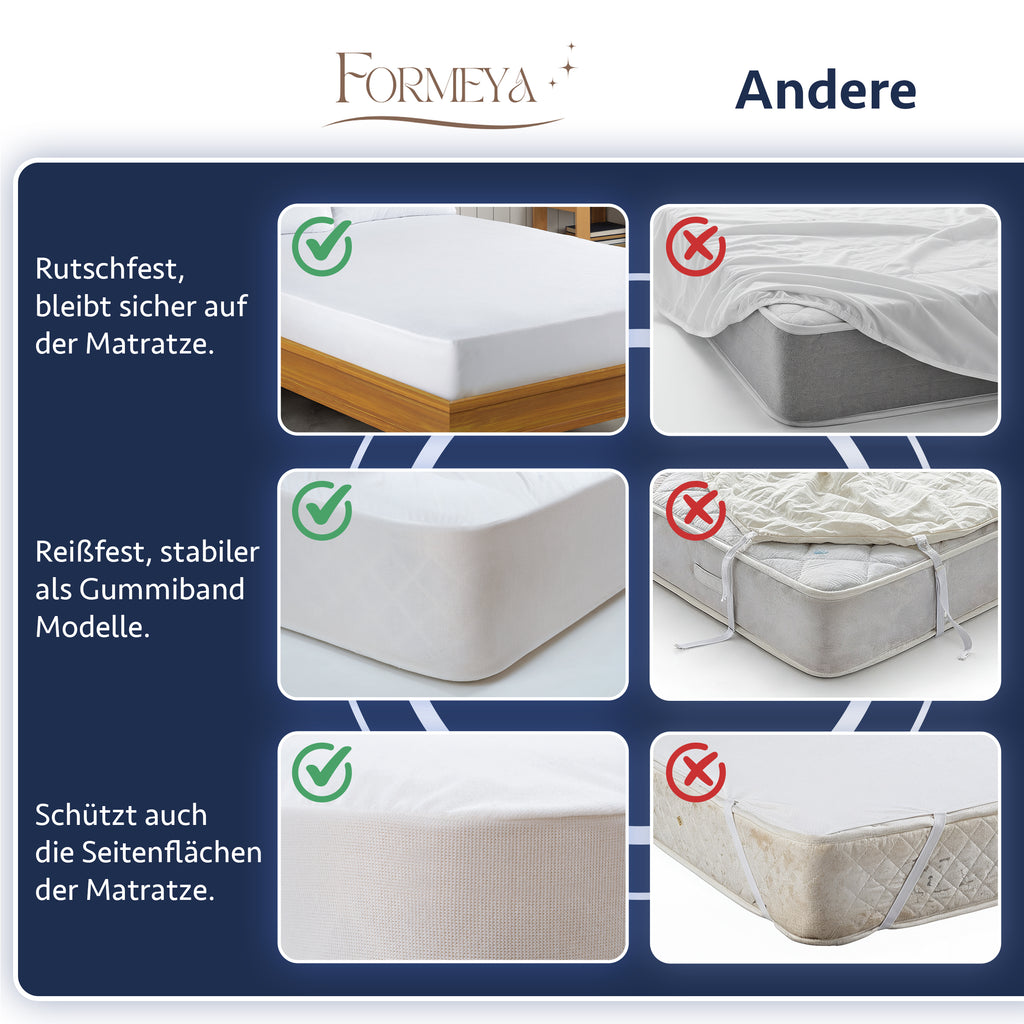 Wasserdichter Matratzenschoner für Matratzen aus Mikrofaser – Pamukkale Powder, Rosa