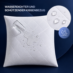 Gesteppter Mikrofaser-Kissenschoner mit Reißverschluss 50×70 cm, 2er-Set