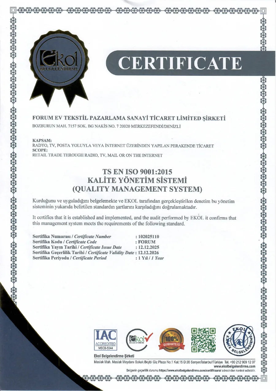 ISO 9001 Qualitätsmanagement Zertifikat