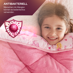 Kinder-Schlafset aus Wellsoft mit Prinzessinnenmuster, 3-teilig