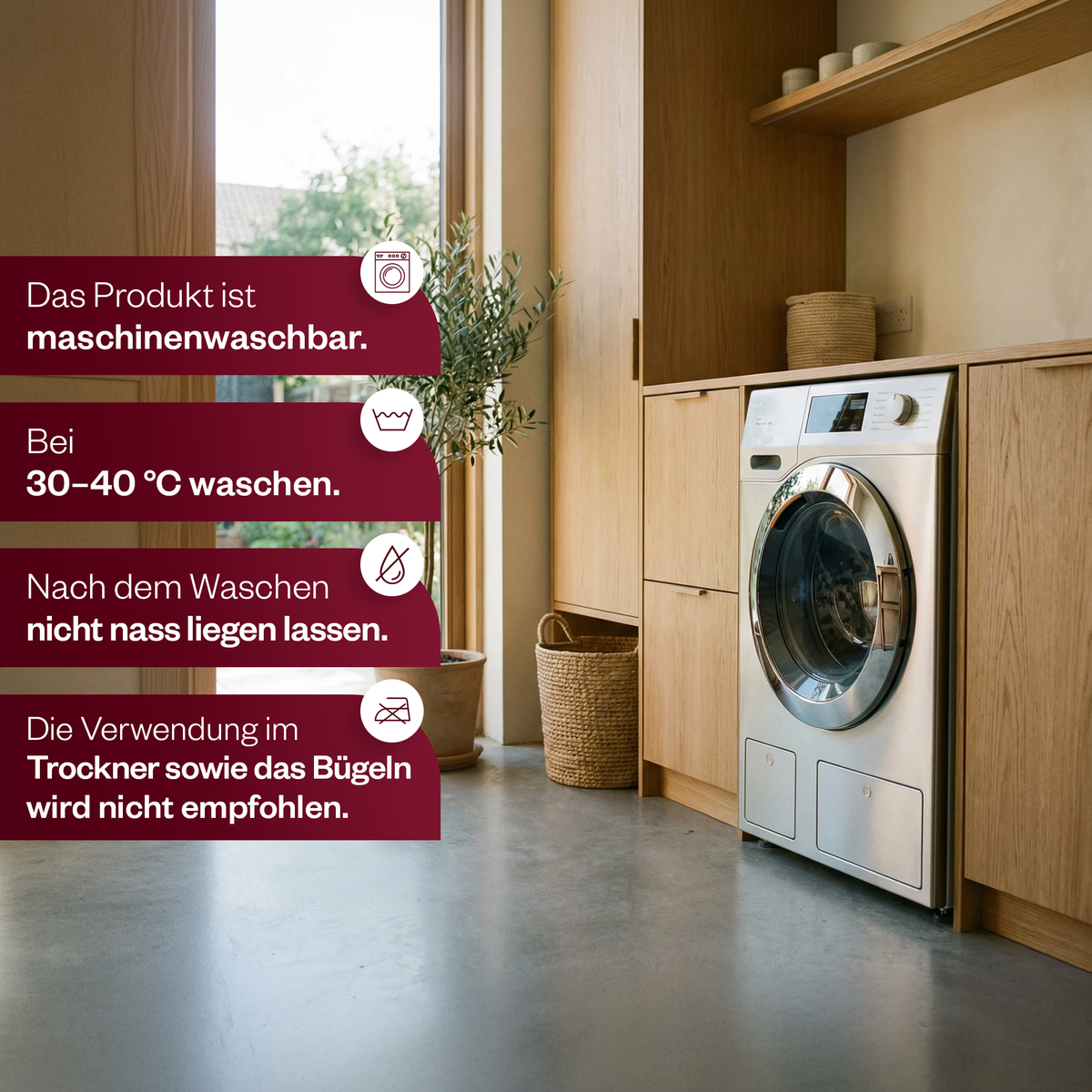 Luxus-Wellsoft-Steppdecken-Set mit Kissenbezug, doppelseitig, in Bordeaux