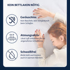 Wasserdichter Matratzenschoner aus 100% Baumwolle mit Eckgummis, Weiß