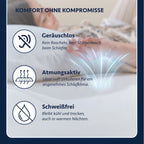 Wasserdichter Matratzenschoner aus 100% Baumwolle mit Eckgummis, Weiß