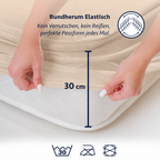 Wasserdichter Mikrofaser-Matratzenschoner, Braun