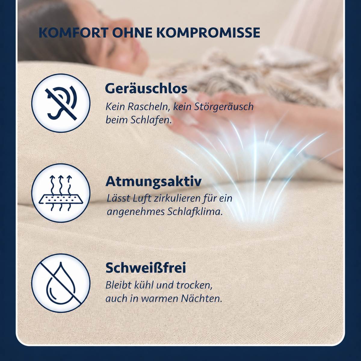 Wasserdichter Mikrofaser-Matratzenschoner, Braun