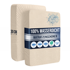 Wasserdichter Mikrofaser-Matratzenschoner, Braun