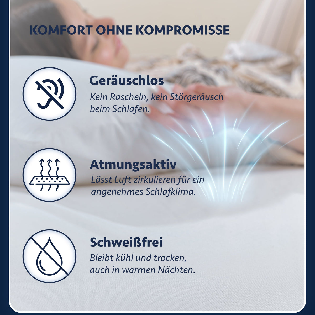 Wasserdichter Matratzenschoner für Matratzen aus Mikrofaser – Pamukkale Powde